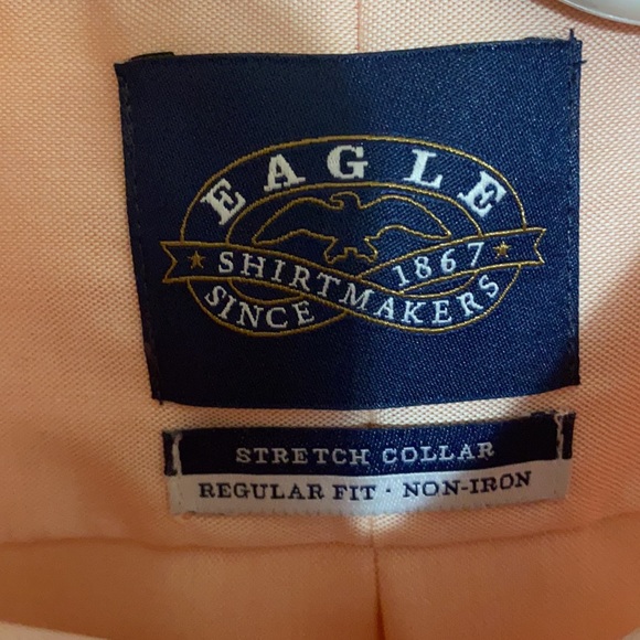 Men’s Button Down Shirt Sunset Color Size L (16 1/2, 34/35 Regular Fit) - Picture 2 of 7